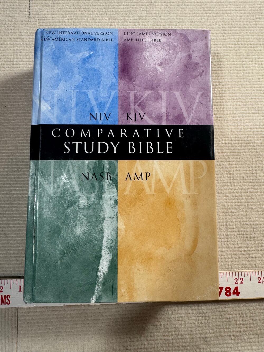 Comparative Study Bible Hardcover - NIV 1984, AMP 1987, NASB 1995, KJV